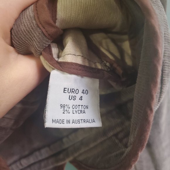 sass & bide Sydney |  Brown Long Sleeve Studded Corduroy  Button Corduroy Jacket - Picture 6 of 6